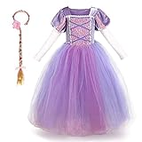 Mädchen Cosplay Kleid Rapunzel Prinzessin Kostüm Kinder Grimms...