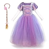 Mädchen Cosplay Kleid Rapunzel Prinzessin Kostüm Kinder Grimms...