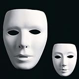 Amakando Weiße Männer Maske Ball Maske Gesichtsmaske Neutrale Herren...