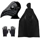 Pest Doktor Maske, Vogelmaske, Halloween Requisiten Kostüm Set,...