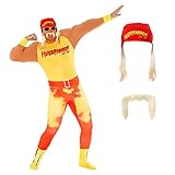 Morph Kostüm Hulk Hogan, Hulk Hogan Kostüm Herren, Hulk Kostüm...