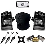 BARVERE Cosplay Set, Anime Zubehörset, Ninja set, 3 Stück Kunai und...