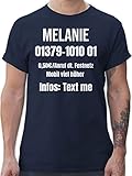 T-Shirt Herren personalisiert mit Namen - Karneval Kostüm Herren...