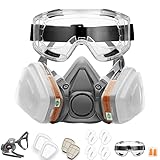RANKSING Professionelle 6200 Wiederverwendbares Atemschutzmaske mit 1...