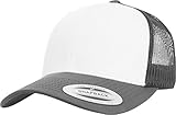 Flexfit Unisex Retro Trucker Colored Front Kappe, darkgrey/White,...