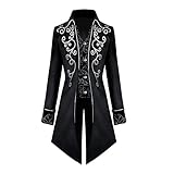 OBEEII Herren Gothic Frack Steampunk Vintage Mantel Mittelalter...