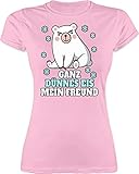 Shirt Damen - Sprüche Statement mit Spruch - Ganz dünnes EIS Mein...