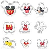 FHzytg 9 Stück Mickey Mouse Geschenke Mickey Mouse Ausstechformen,...