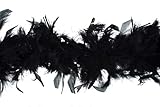 Trimits TD0076 Marabou-Federboa, Schwarz, 1.8 metre x 12 cm