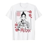 Disney Mulan Live Action Mulan Floral Ink Portrait T-Shirt