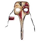 Handgefertigte venezianische Maske Lange Nase Ballmaske Karnival...