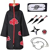 Akatsuki Mantel für Kinder Erwachsener Unisex Cosplay Kostüm,...