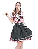 NUWIND Kostüm Bayerisches Damen-Trachtenkleid / Oktoberfest-Dirndl...