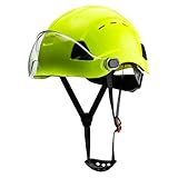 Uninova Schutzhelm Bauhelm Mit Visier für die Baustelle,Belüfteter...