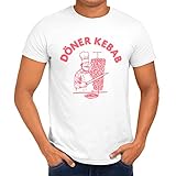Döner Kebab T-Shirt 100% Bio-Baumwolle Fair-Trade (Größe S) inkl. 3...