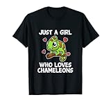 Just A Girl Who Loves Chameleons Lustiges Chamäleon Kostüm T-Shirt