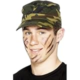 NET TOYS Army Cap Militär Mütze Camouflage Soldatenmütze Armee...