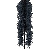 Federboa Weihnachtsboa, 200CM Flauschige Federboa Feder Schal...