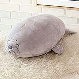 Chubby Blob Seal Kissen, 30cm Meerestier Plüsch Kissen Gefülltes...