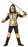 Rubies 641143-M Ninja Dragon Gold Kostüm für Kinder, Größe 5-7...