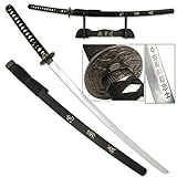 Katana Schwert echt Samurai Schwert aus Stahl mit Einer Scheide und...