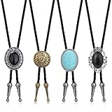 Milacolato 4 Bolo Tie Krawatte Set Für Herren Jungen Western Cowboy...
