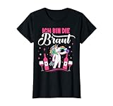 Damen JGA Braut Tshirt Junggesellinnenabschied Outfit Kostüm Braut...