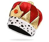 Alsino Königshut Königskrone für Erwachsene Accessoire Motto Party...