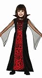Guirca Kostüm Contessa Vampir Mädchen rot schwarz 7-9 Jahre (125-135...