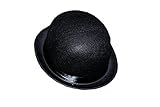 Melone Filzhut Karneval Partyhut Melonenhut Bowler Charleston schwarz...