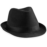 Beechfield - Borsalino, B630.BLK.1SM, Schwarz, B630.BLK.1SM S