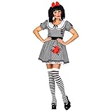 Widmann - Kostüm Horror Puppe, Kleid mit Reifunterrock und...