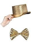 Marco Porta Silvester Outfit Zylinder Set (Gold)