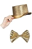 Marco Porta Silvester Outfit Zylinder Set (Gold)