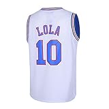 CAIYOO 1 Bugs 10 Lola Space Movie Basketball Trikot für Herren 90er...