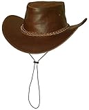 Black Jungle Broome - Cowboyhut aus Rindsleder mit Kinnriemen (L,...