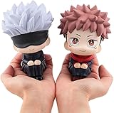 IMING 2 Stück Anime Jujutsu Kaisen Figur niedlich Gojo Satoru Itadori...