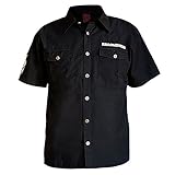 Rammstein Herren Hemd mit kurzem Arm, Offizielles Band Merchandise Fan...