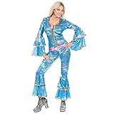 Widmann - Kostüm Dancing Queen, 70er Jahre, Overall, Disco Fever,...