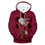 ZOSUO Anime The Seven Deadly Sins 3D Druck Hoodies Ban Kapuzenpullover...