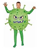 Horror-Shop Giftiggrünes Corona Virus Aufblaskostüm für Halloween &...