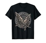 NORDISCHE MYTHOLOGIE ODINS RABEN HUGIN UND MUNIN VEGVISIR T-Shirt