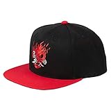 JINX Cyberpunk 2077 Snapback Cap Samurai Logo Baumwolle schwarz rot