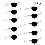 Artibetter 14 Stücke Schwarz Elastische Augenklappe Strabismus...