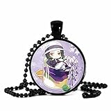 ALINSAM Demon Slayer-AnhäNger-Halskette FüR Kibutsuji Muzan, Kimetsu...