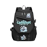 KEQING Genshin Impact Eula Cosplay School Bag Laptop Backpack Student...