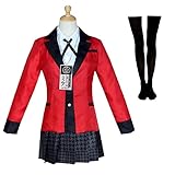 Alaiyaky Kakegurui Cosplay Runa Yomozuki Cosplay Kostüm mit Halskette...