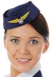 Balinco Stewardess Kappe | Mütze | Cap | Stewardessmütze für...