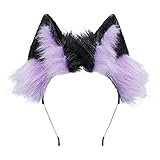 ZFKJERS Handgefertigtes Fell Fuchs Katzenohren Stirnband Fursuit...