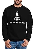 MoonWorks Sweatshirt Herren Keep Calm and Kamehameha Son Goku...